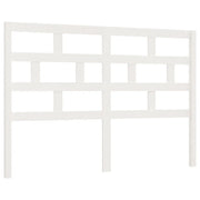 Testiera | Testata per Letto Bianca 166x4x100cm in Legno Massello di Pino