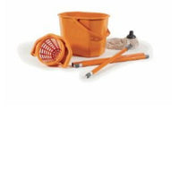 Perfetto 0469F sistema a mocio e secchio Serbatoio singolo Nero, Grigio, Arancione, Bianco