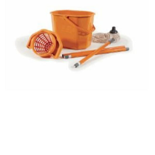 Perfetto 0469F sistema a mocio e secchio Serbatoio singolo Nero, Grigio, Arancione, Bianco