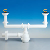 Sifone 1411 tubo pp d40 bianco l ira 1411.040