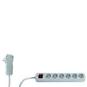REV 0012626114 prolunghe e multiple 2 m 6 presa(e) AC Interno Bianco