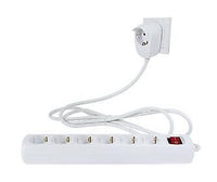 REV 0012692114 prolunghe e multiple 2 m 7 presa(e) AC Interno Bianco