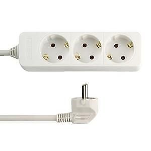 REV 0512246555 prolunghe e multiple 3 m 3 presa(e) AC Interno Bianco