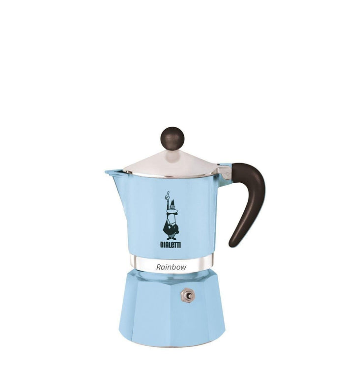 Bialetti Rainbow Caffettiera 1 tazza azzurra