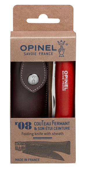Opinel N°08 Camper/scout Rosso