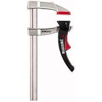 BESSEY KliKlamp Morsetto a barra 16 cm Acciaio inossidabile, Nero, Rosso