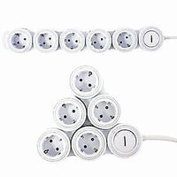 REV 0015520115 prolunghe e multiple 1,4 m 5 presa(e) AC Interno Bianco