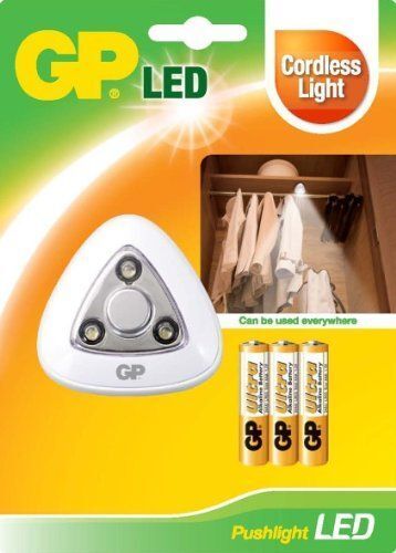 GP Battery Lighting Pushlight Led Lampada con Batterie