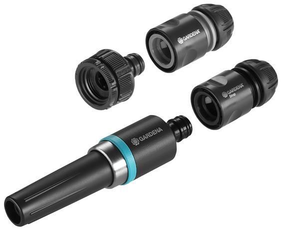 Gardena 18900-20 raccordo e adattatore per tubo Plastica Nero 4 pz