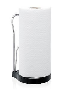 Brabantia 493546 porta asciugamani di carta Plastica, Acciaio Nero, Argento