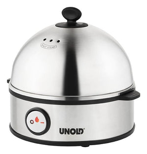 Unold 38626 Pentolino per uova 7 uovo/uova 360 W Nero, Acciaio inox