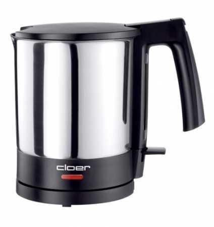 Cloer 4710 bollitore elettrico 1,5 L 1800 W Nero, Acciaio inossidabile