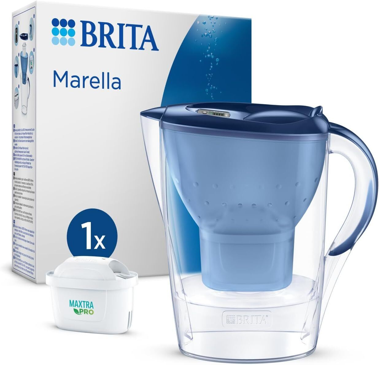 Brita Marella Filtro d'acqua manuale 2,4 L Blu