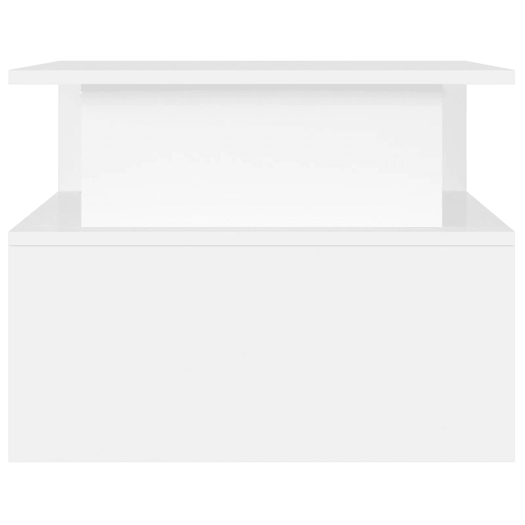Tavolino da Salotto Bianco 90x55x42,5 cm in Legno Multistrato