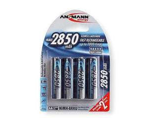 Ansmann 1x4 NiMH 2850 mAh Mignon / AA / HR6 Stilo AA Nichel-Metallo Idruro (NiMH)