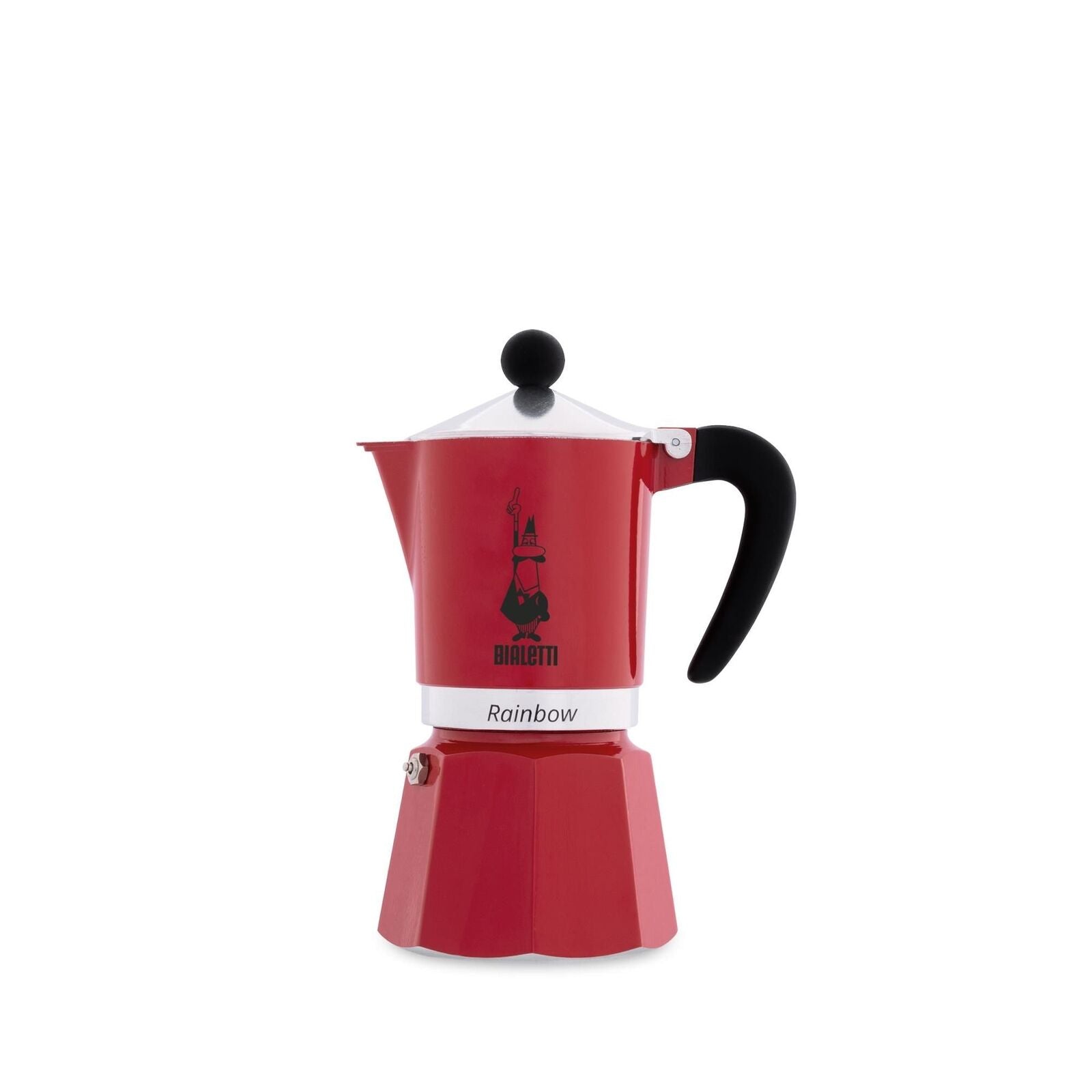 Bialetti Rainbow Caffettiera 3 tazze rossa