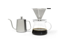 Leopold Vienna LV113012 caffettiera manuale Macchina per caffè a cialde 0,5 L Argento, Trasparente