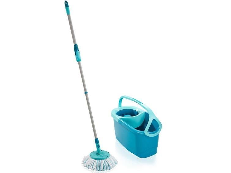 Leifheit Clean Twist Disc Mop sistema a mocio e secchio Serbatoio singolo Blu
