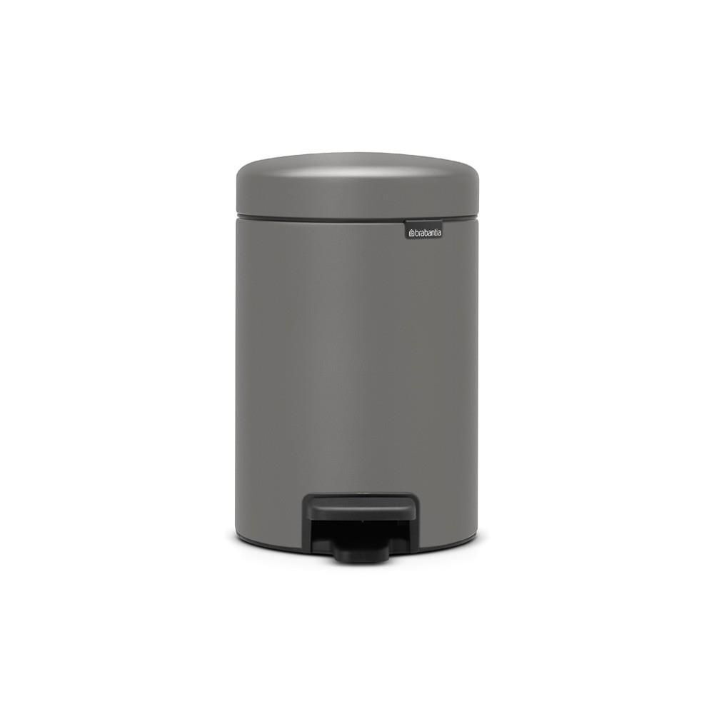 Brabantia 126260 bidone per la spazzatura 3 L Rotondo Plastica Grigio