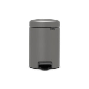 Brabantia 126260 bidone per la spazzatura 3 L Rotondo Plastica Grigio