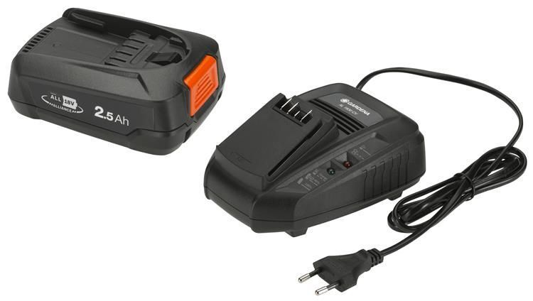 Gardena PBA 18V/45 + AL 1830 CV Set batteria e caricabatterie