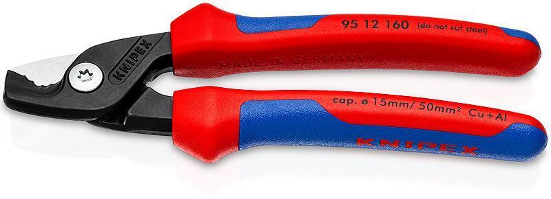 Knipex StepCut Nero, Blu, Rosso Tagliacavo di alimentazione