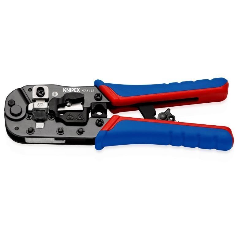 Knipex 97 51 13 pinza crimpatrice Nero, Blu, Rosso