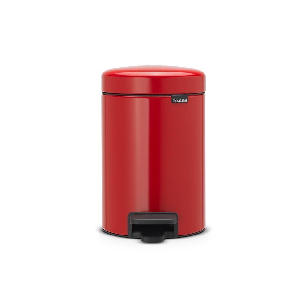 Brabantia 112140 bidone per la spazzatura 3 L Rotondo Rosso