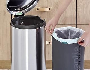 Brabantia 111822 bidone per la spazzatura 30 L Rotondo Acciaio inossidabile