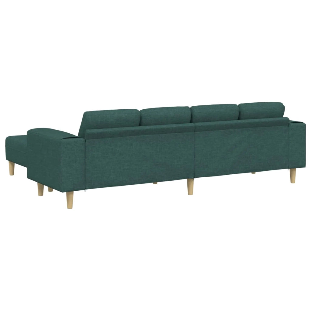 Divano per Soggiorno 3 pcs Verde Scuro Poliestere 3335116