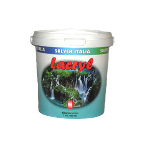 Smalto vernice acrilico ad acqua bianco opaco lucido trasparente Lacryl BIANCO OPACO