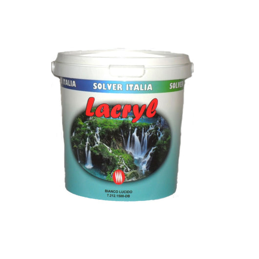 Smalto vernice acrilico ad acqua bianco opaco lucido trasparente Lacryl BIANCO OPACO