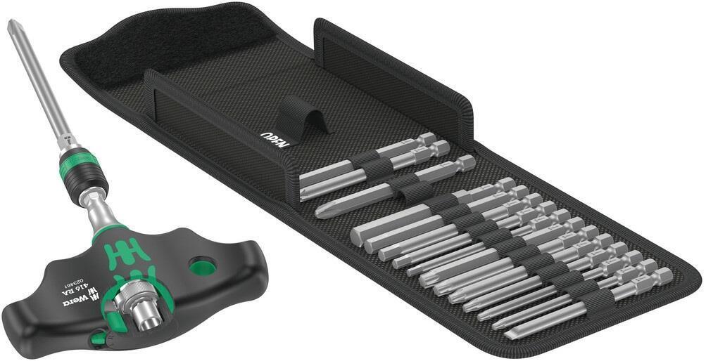 Wera 05023471001 chiave a cricchetto 17 pz Nero, Verde