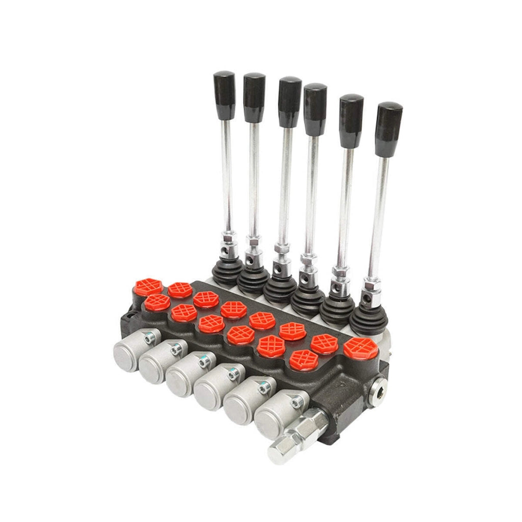 DISTRIBUTORE OLEODINAMICO a 6 leve portata 40L/min -15 /+80 B