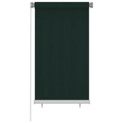 Tenda a Rullo per Esterni 80x140 cm Verde Scuro HDPE