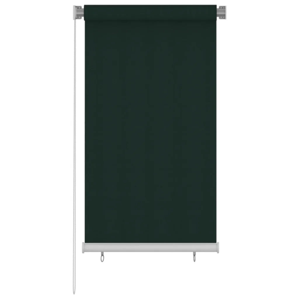 Tenda a Rullo per Esterni 80x140 cm Verde Scuro HDPE