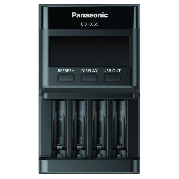 Panasonic Eneloop LCD PRO Caricabatterie BQ-CC65 ERP senza Batteria