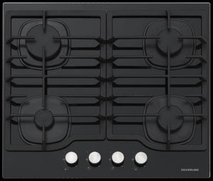 Silverline CS5404B01 piano cottura Nero Da incasso 58 cm Gas 4 Fornello(i)