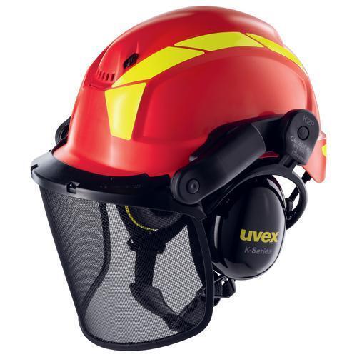 Uvex 9774238 casco di sicurezza Polietilene ad alta intensità Rosso, Giallo