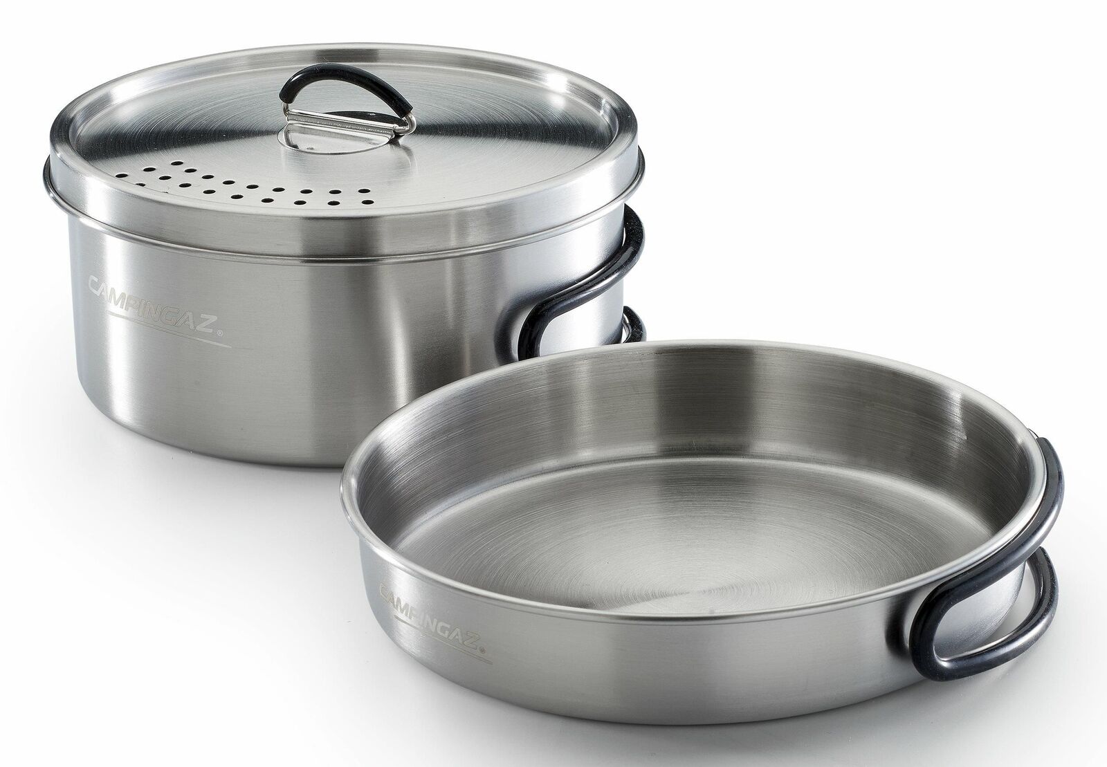 Campingaz Topf-Set Trekking Kit 3-teilig edelstahl 1 Topf+ 1 Deckel+ 1 set di stoviglie da camping Acciaio inox