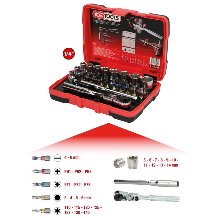 KS Tools 918.3005 bussola e set di bussole