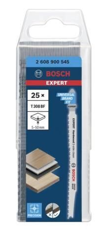 Bosch T 308 BF Lama per seghetto alternativo Bimetallo 25 pz