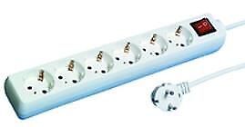 REV 512360555 protezione da sovraccarico Bianco 6 presa(e) AC 250 V 1,4 m