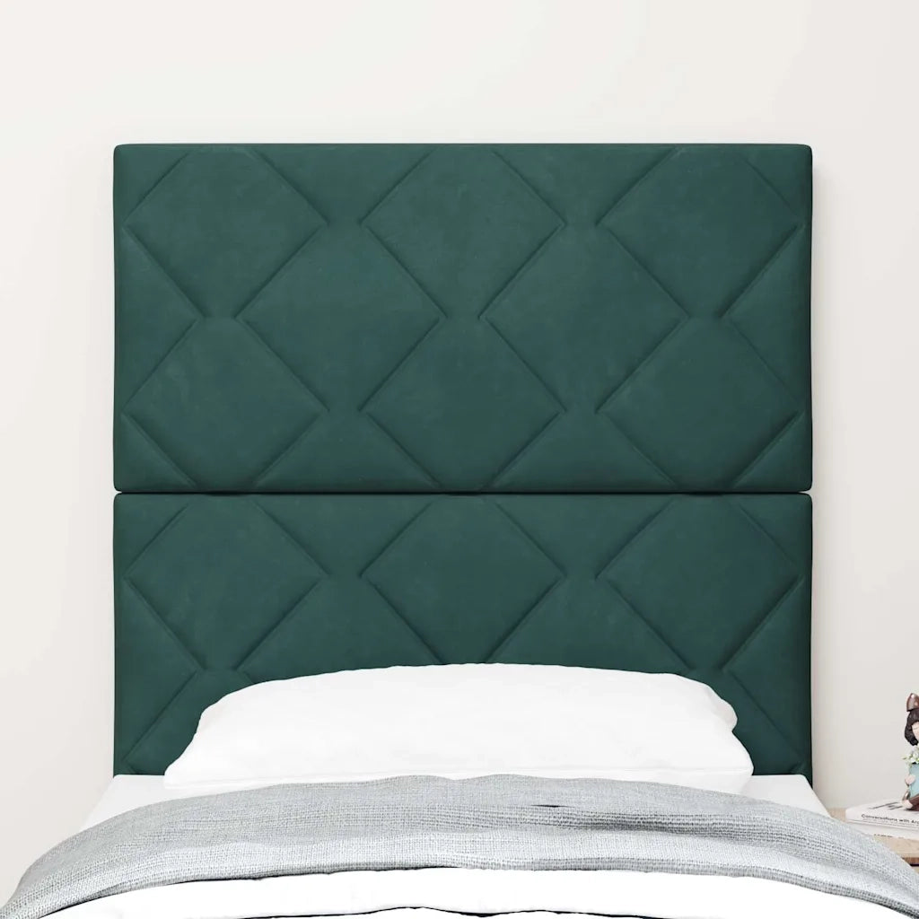 Testiera Verde Scuro 80 cm Velluto 3337883