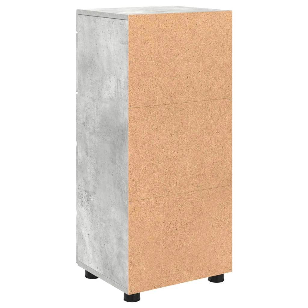 Set di Armadi da Bagno TULUM Grigio cemento 37 x 31,5 x 82 cm