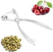 Strumento per Rimuovere Semi in Acciaio Inox - Pratico per Olive/Pesche - Ideale per Datteri Rossi - Facile da Usare - Pittool