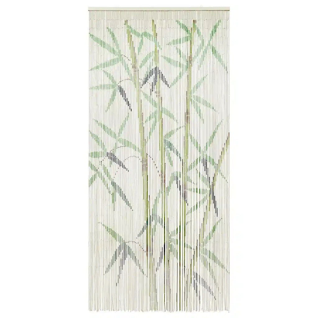 vidaXL Tenda Antimosche per Porte Stampa Bambù 90x220 cm Bambù