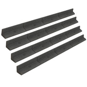 Bordura Giardino Flessibile 4x1,2m Grigia per Prato Aiuole Sentieri