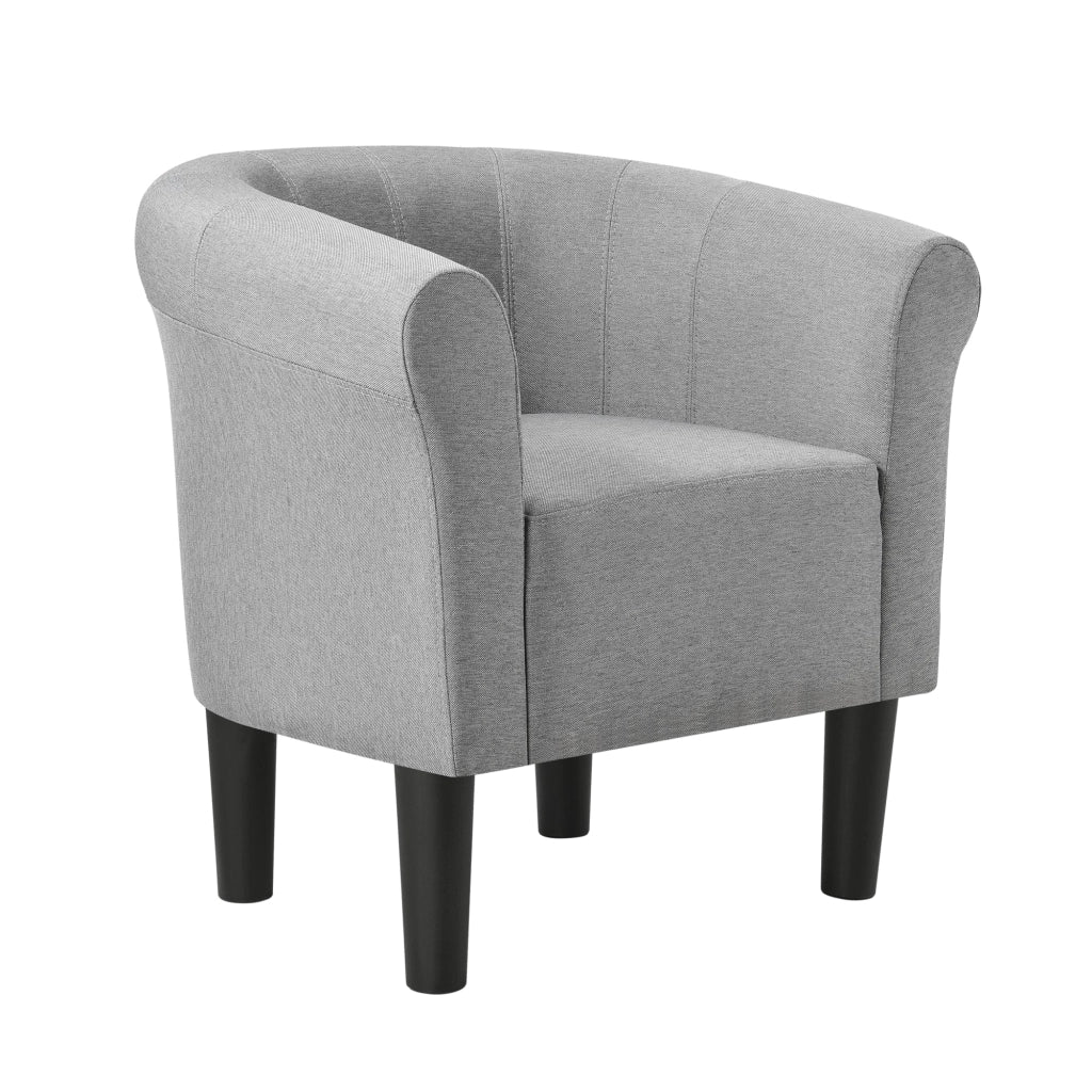 Poltrona lounge seduta in tessuto di poliestere 70 cm grigio chiaro 03_0001934