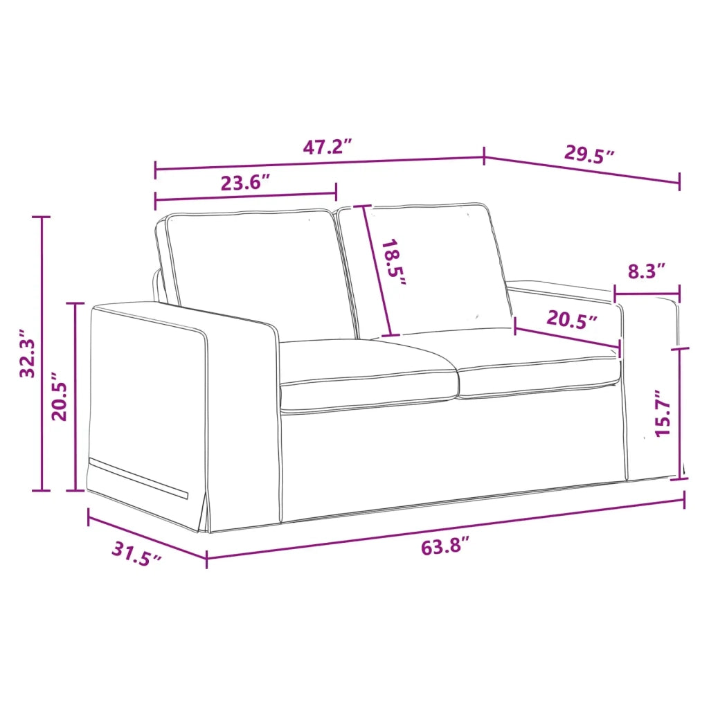 Divano Grigio scuro 162 x 80 x 82 cm Tessuto 42024384